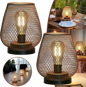 2 Db-os Fém Led Képkocka Szett, Elemmel Működik, Vezeték Nélküli