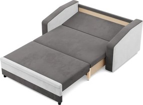 Hewlet kanapé, szövet anyag, szürke - fehér