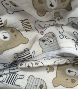 Muszlin ágyneműhuzat Teddy Bear TiaHome - Detský set 130x90cm + 65x45cm