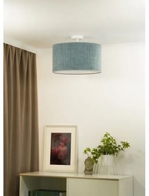 Duolla - Felületre szerelhető csillár CORDUROY 1xE27/15W/230V átm. 40 cm világoskék