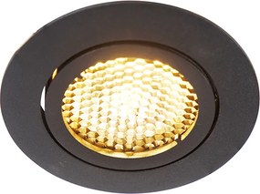 Okos süllyesztett spot fekete, WiFi GU10 állítható - Ude Honey