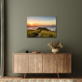A hegy naplementekor képe (70x50 cm)