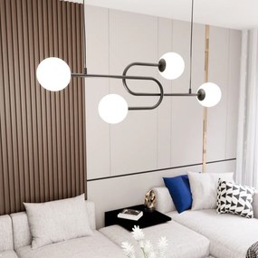 Emibig modern függeszték atria fehér fekete emi1383/4