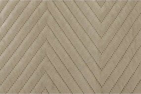 Bézs bársony ágytakaró ARROW VELVET Méret: 200 x 220 cm