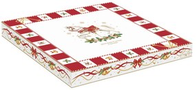Karácsonyi porcelán osztott kínáló tál díszdobozban Christmas Tale