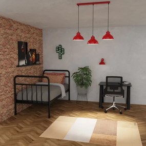 Csillár zsinóron SVEN 3xE27/15W/230V piros