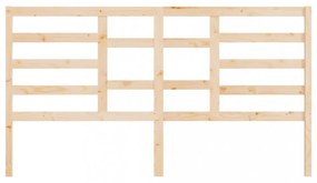 tömör fenyőfa ágyfejtámla 206 x 4 x 104 cm