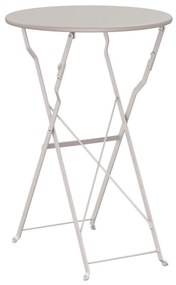 Összecsukható Bisztróasztal Bézs Ø50x71 cm Porbevonatos Acél