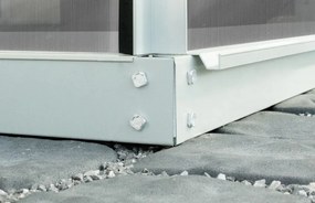 üvegház VITAVIA URANUS 11500 tiszta üveg 3 mm ezüst színű LG1038