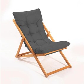 Kerti napozó szürke/cseresznye