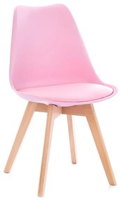 BALI MARK rózsaszín szék bükkfa lábakkal
