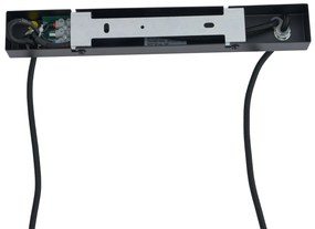 Modern függőlámpa fekete fa, füstüveggel, 4-es - Aleks