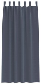 Függönyök függönyökkel 2 pcs Antracit 245x140cm Poliészter