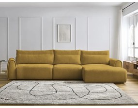 Okkersárga sarokkanapé Aden – Bobochic Paris