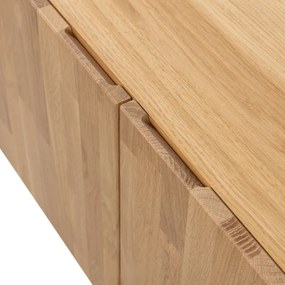 Natúr színű tölgyfa TV-állvány 180x56x46 cm Bono – WOOOD