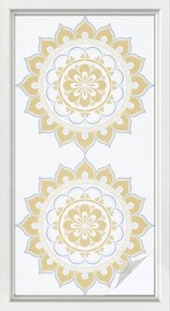 Ablakfólia öntapadós adatvédelem virágos mandala 50x100