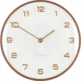 Falióra Kerek Falra Akasztható Ø 25 cm Karóra Barna Kerettel