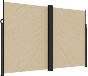 vidaXL bézs behúzható oldalsó napellenző 220 x 1200 cm