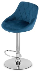 Kék bárszék KAST VELVET