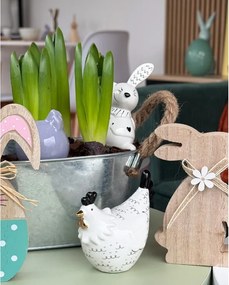 Kerámia tyúk HENIQUE 8 cm fehér - több kialakítás