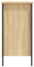 sonoma tölgy színű szerelt fa cipőszekrény 100x35x70 cm