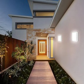 Brilagi - LED kültéri lámpatest érzékelővel BENE LED/24W/230V 26x26 cm fehér IP54