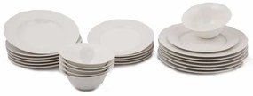 24 db-os étkészlet, fehér porcelán