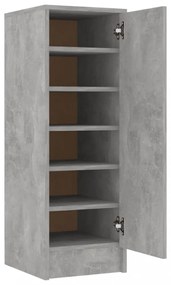 betonszürke szerelt fa cipősszekrény 32 x 35 x 92 cm