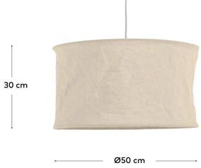 Bézs textil lámpabúra ø 50 cm Mariela – Kave Home