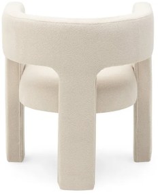 Világos bézs design kialakítású fotel ALPAH LOOP