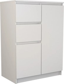 2D2S fiókos szekrény, fehér