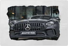 Poszter 60x40 Amg Mercedes karmokkal