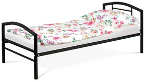Egyszemélyes Fém Ágykeret Fekete Színben 90x200 cm