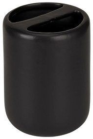 Matt fekete kerámia fogkefetartó pohár Olinda – Allstar