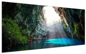 Barlangi tó képe (120x50 cm)
