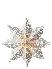 Fehér fénydekoráció karácsonyi mintával ø 70 cm Hall – Markslöjd