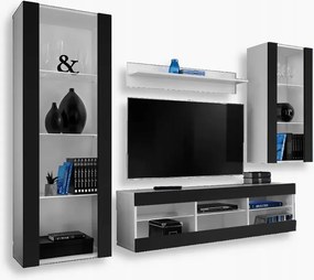 komodee Tivoli Medio Rtv szett nappaliba fehér-fekete