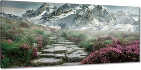 Vászonkép 150x70 Hegyi kilátás Tájkép Köd