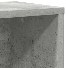 betonszürke szerelt fa könyvespolc 60x24x76,5 cm