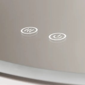 Brilagi-LED dimmelhető, fűthető tükör LED háttérvilágítással ALU PRO LED/18W/230V átmérő 60 cm IP44 fényes króm
