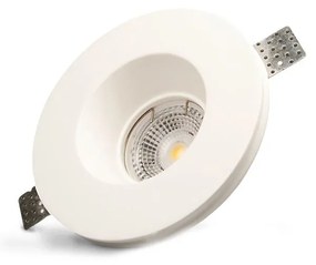 Mennyezeti gipsz lámpatest - kerek, süllyesztett, 130 mm átmérő - MR16, GU10 LED fényforrásokhoz
