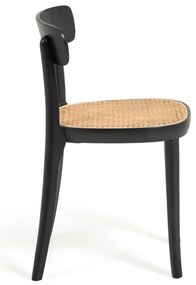 Romane fekete bükkfa étkezőszék - Kave Home