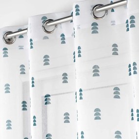 Fehér-kék átlátszó függöny 140x240 cm Geokid – douceur d'intérieur