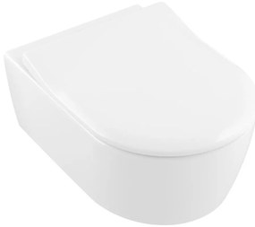 Villeroy & Boch 5656RSR1 - AVENTO falra szerelhetĆ WC, SoftClose ĂŒlĆkĂ©vel, kerĂĄmia/fehĂ©r