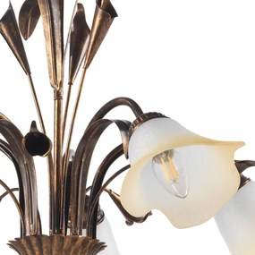 ONLI - Csillár láncon LUCREZIA 5xE14/6W/230V bronz