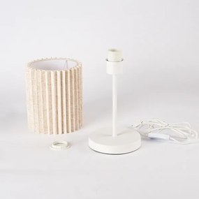 Brilagi - Asztali lámpa NORDIC WAVE 1xE27/15W/230V len/fehér