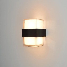 Italux Modern KĂŒltĂ©ri fali lĂĄmpa Marti Fekete ITXOWL-4682-3K IP54
