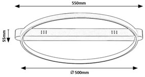 Rabalux 71347 - LED mennyezeti lámpatest BELIZA LED/45W/230V 3000K 50x55 cm aranyszínű