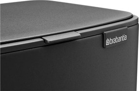 Sötétszürke acél pedálos szemetes 12 l Bo – Brabantia