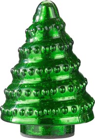 X-MAS üveg fenyő 10 cm , zöld